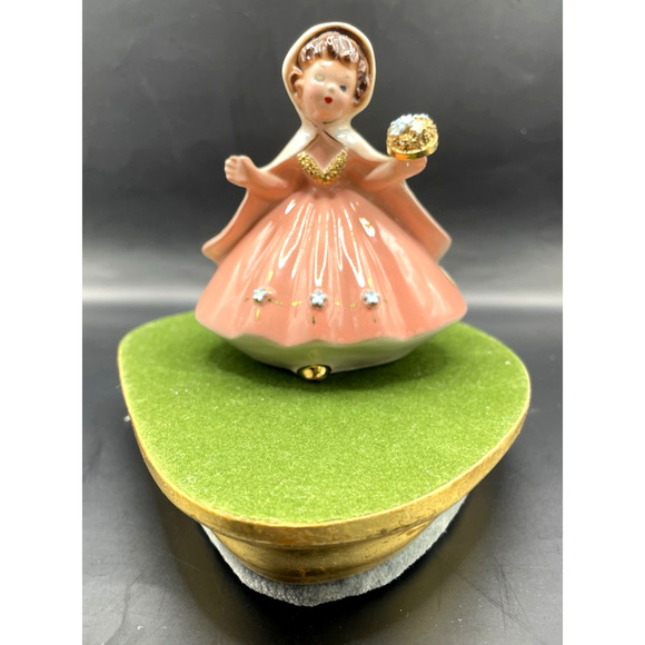 Rare Vintage Signed Josef Originals International Irish Girl With Gold Accents